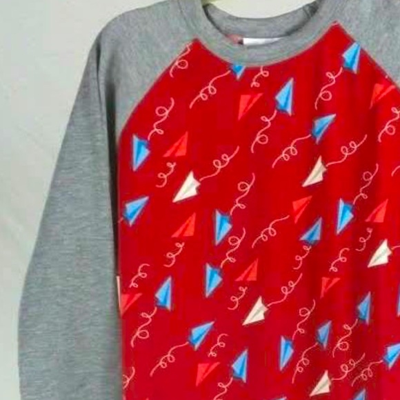(6)HTF Paper Airplanes Red White Blue Summer Sloan Unisex Mom & Me Matching - Picture 6 of 8